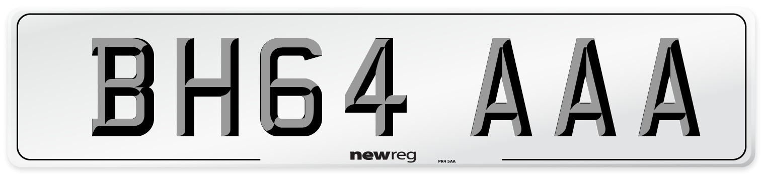 BH64 AAA Number Plate from New Reg